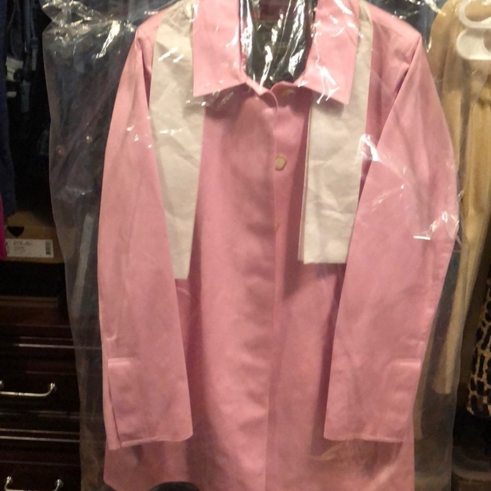 Coach Pink Jacket with Vibrant Lining